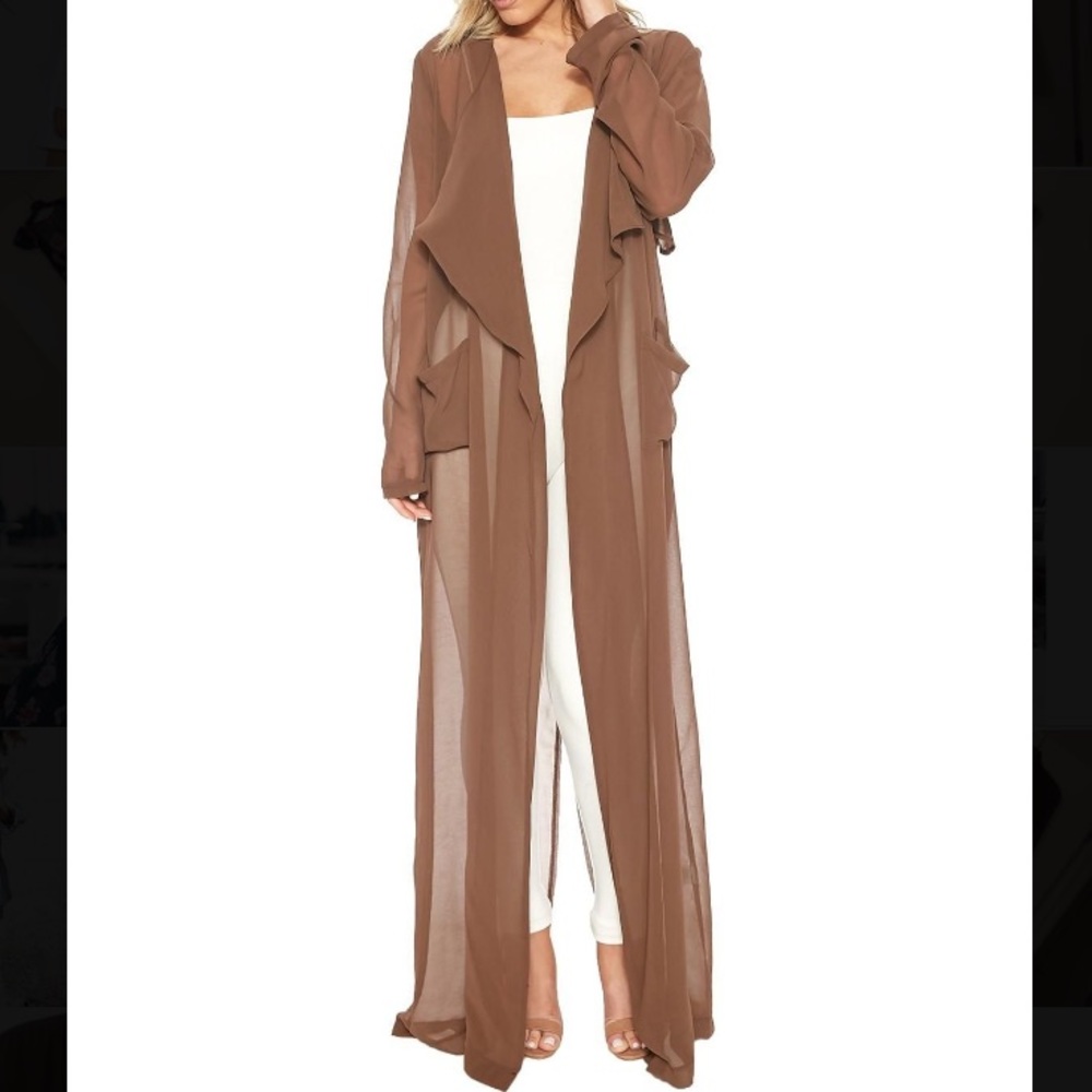 Naked Wardrobe Sheer Duster